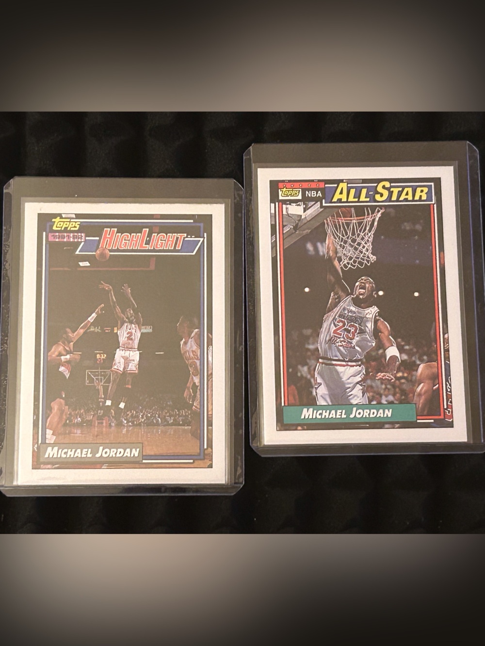 MICHAEL JORDAN 1992-93 Topps Basketball Highlights & ALLSTAR